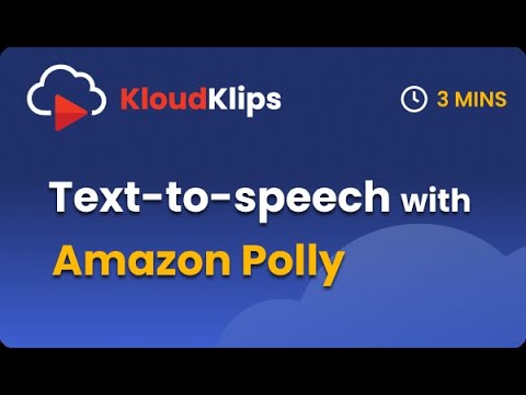 Text to Speech with Amazon Polly