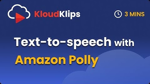 Text to Speech with Amazon Polly