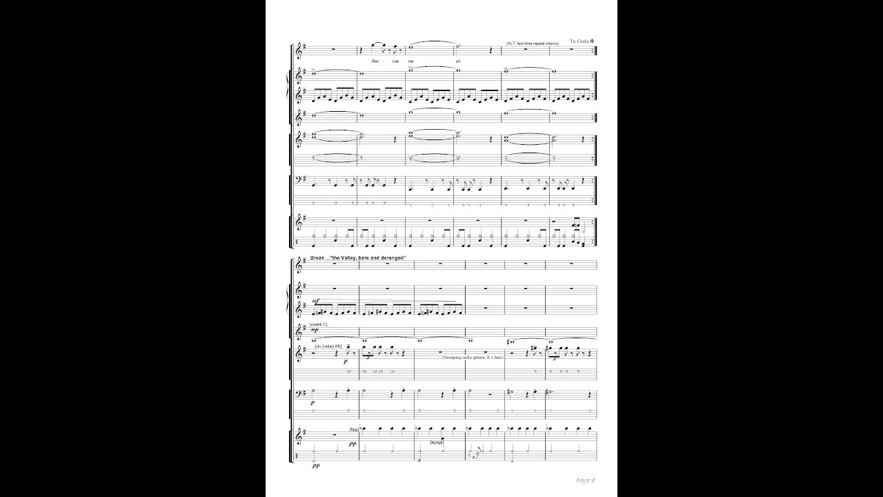 Rescue Me (song for pop band, Full Band SCORE) YouTube