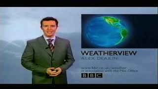 BBC-1 weatherview 3rd April 2004 with Alex Deakin Bbc1 Weatherview 2004