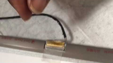 How to remove 40 pin connector cable from Dell Inspiron LCD  screen