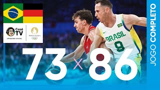 Thumbnail for JOGO COMPLETO: BRASIL X ALEMANHA | BASQUETE MASCULINO | 2ª RODADA | OLIMPÍADAS PARIS 2024