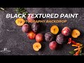 Black textured paint photography backdrop  bessie bakes backdrops