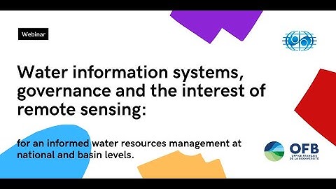 ENG INBO Webinar: Water information systems, governance and the interest of remote sensing
