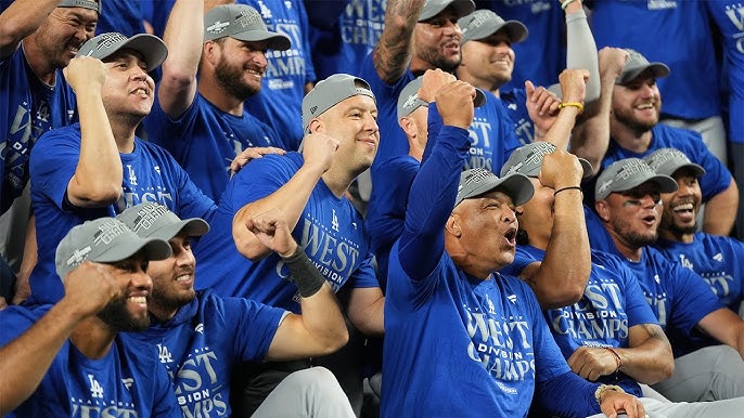 Los Angeles Dodger NL West Champs 2023 Postseason Clinched 