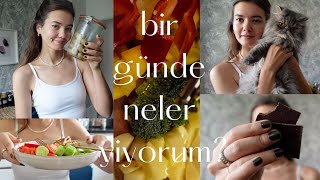 bir günde neler yiyorum | yemekleri birlikte hazırlıyoruz 🥦🫒