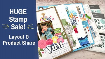HUGE STAMP SALE! Scrapbooking & Stamping Ideas + Layout Share of What