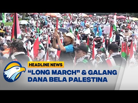 Aksi Long March dan Galang Dana Bela Palestina