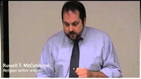 Prof. Dr. Russell McCutcheon: Religion before Religion