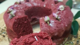 ريد فيلفت كيك ،الكيكة المخملية الحمراء بطريقة سهلة وبمكونات بسيطة ومذاق رائع Red Velvet Cake #shorts