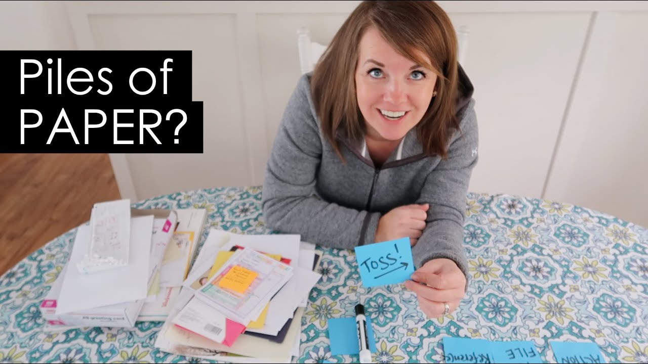 The trick to powering through PILES OF PAPER! (Get Paper Clutter under control today!)