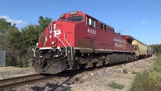 CP 8022 leads CPKC 358 Southbound through Ainsworth, IA