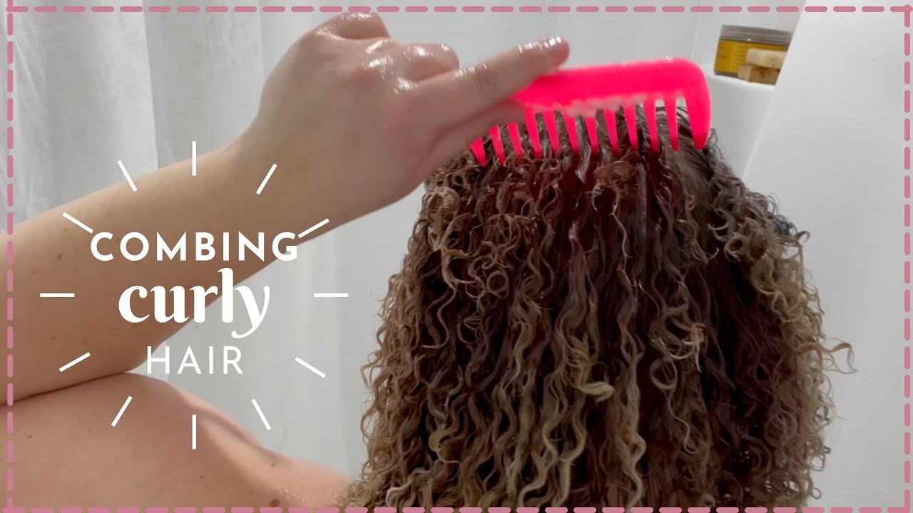 Combing My Permed Hair How I Detangle My Curly Hair YouTube