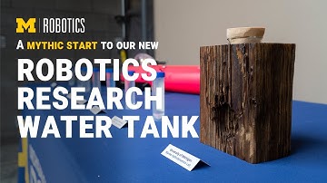 A 10,000 gallon robotics research water tank