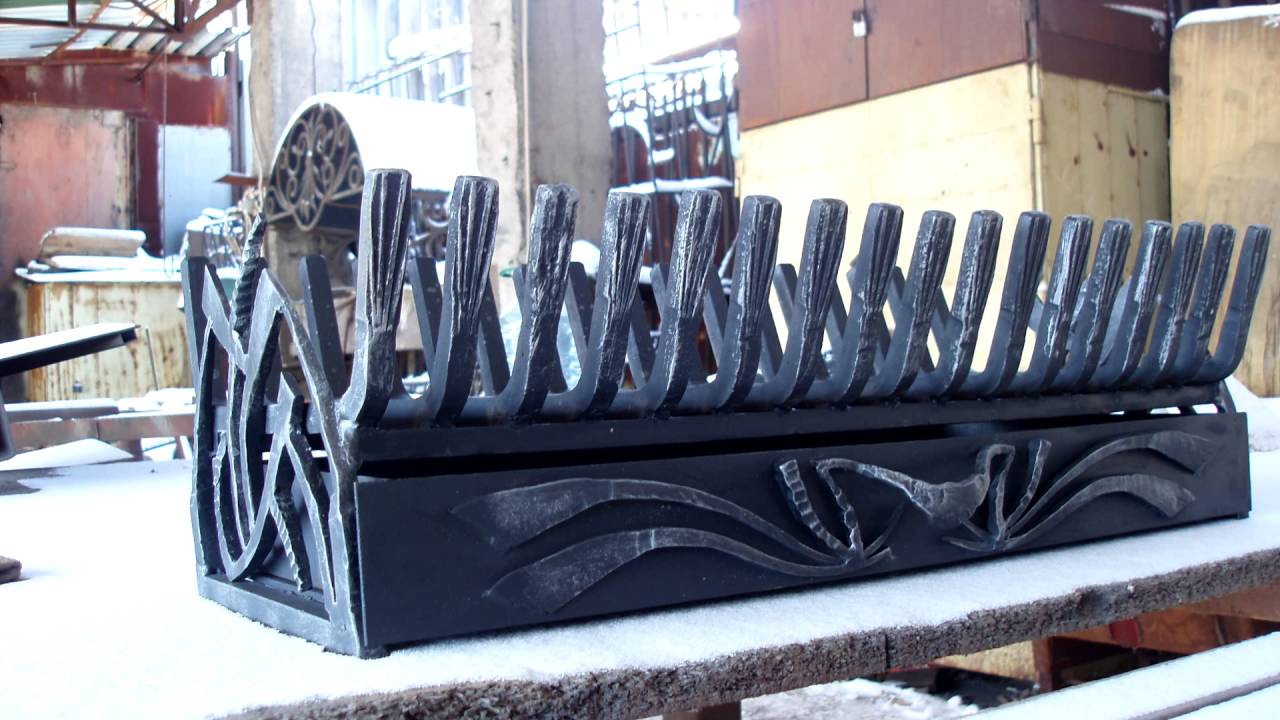 Колосники для камина и ящик для золы в каминную топку - YouTube