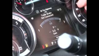 How to set trailer brake RAM 1500 2500 3500  2014 2015 2016 2017 2018 2019 2020 2021 2022 2023 2024