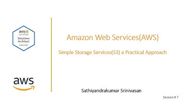 AWS S3 Hands on : Session # 7