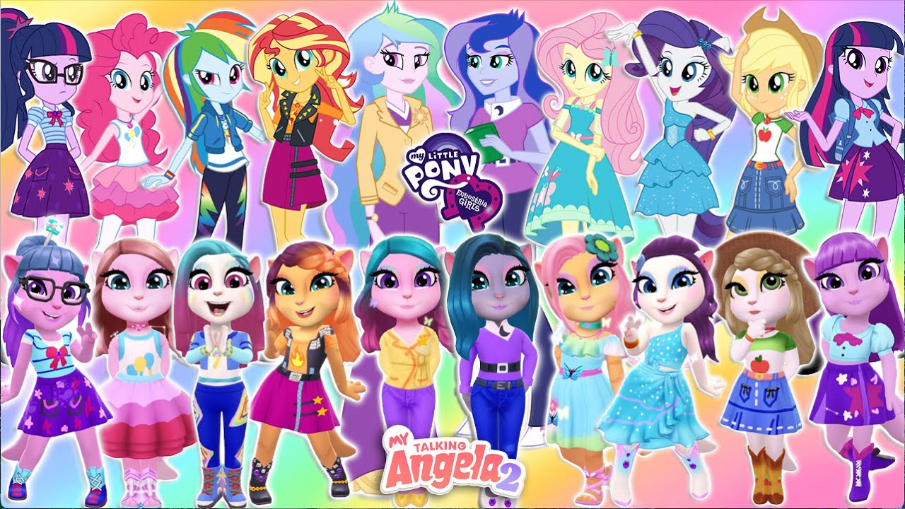 🌈 MY TALKING ANGELA 2 | My Little Pony | Equestria Girls | New Update |  Cosplay Makeover🎀