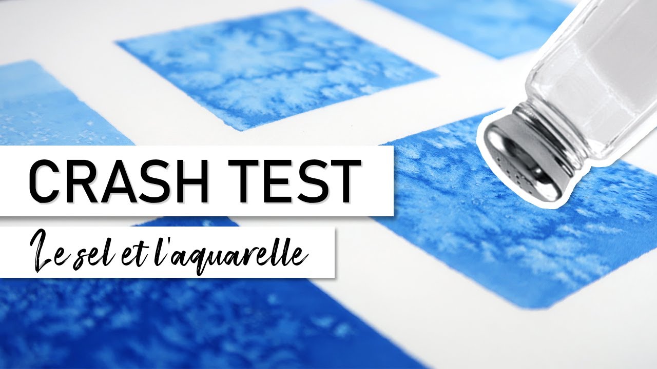 CRASH TEST Effets du sel dans l'aquarelle 🧂