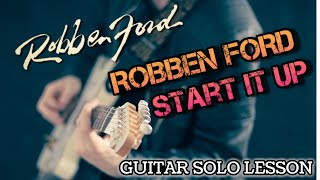 ROBBEN FORD - Start it up (Guitar solo lesson) Resimi