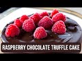 Raspberry chocolate truffle cake  raspberry chocolate truffle cake recipe  bitrecipes