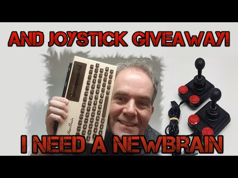 Joystick GiveAway! and I need a NewBrain, and more vintage computers being unboxed.