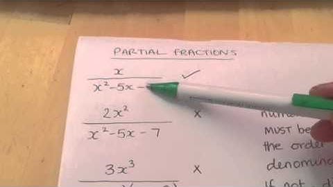 C4 Partial Fractions