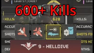 600+ kill loadout - Helldive