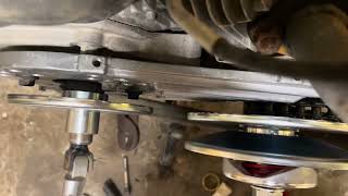 30 series torque converter install on Coleman mini bike!