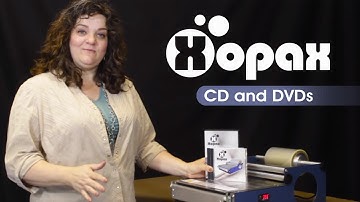 CD and DVD Wrapping with Xopax PX12 Polyfilm Overwrapper