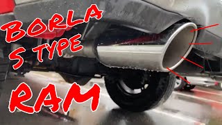 Borla S type Exhaust 2020 Ram install before and after sound