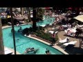 Lazy River swimming pool - MGM Las Vegas pool - YouTube