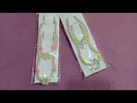 طريقة عمل عقد من الخرز للاطفال بسيط وسهل