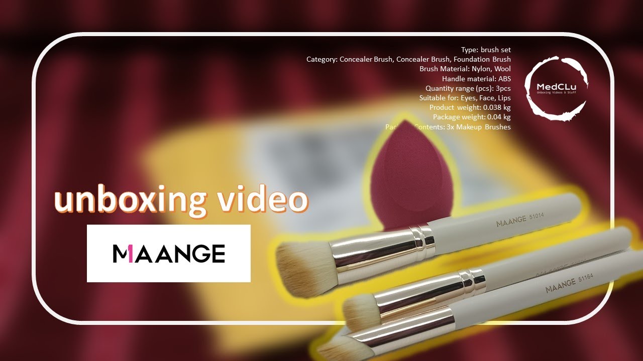 MAANGE Unboxing Video For Makeup Brush X3 YouTube types-of-makeup-brushes-the-complete-guide-to-makeup-brush-names