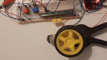 Arduino Control DC Motor Speed and Direction using a potentiometer & buttons