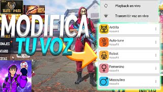 📲COMO CAMBIAR TU VOZ EN FREE FIRE PARA CUALQUIER DISPOSITIVO ANDROID - MODIFICADOR ESTILO XIAOMI🔥 screenshot 3