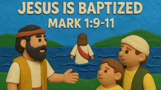 "Jesus Is Baptized | Mark 1:9–11 | Gentle Bible Music Video for Kids" screenshot 3