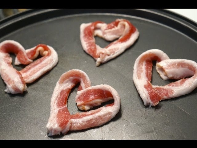 How to Make Heart-Shaped Bacon - The BakerMama