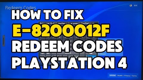 How To Fix PS4 E-8200012F The Voucher Code you entered is not valid