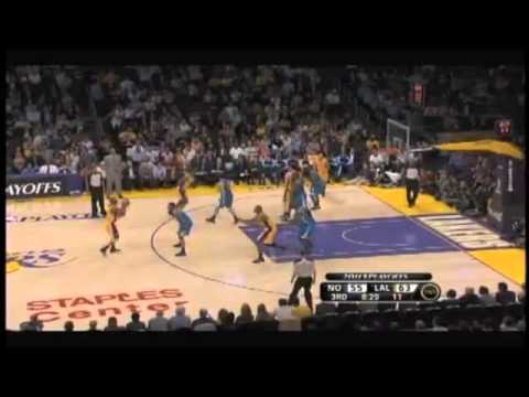 Kobe Bryant dunks on Emeka Okafor then Carl Landry...