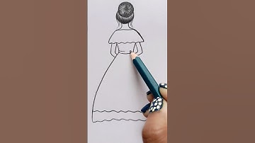 Girl Pencil Drawing 😍 #shorts #shortvideo #youtubeshorts