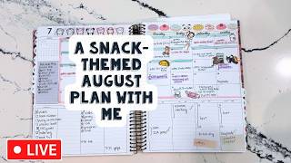 🔴 Live: A snack-themed month plan with me | Laurel Denise Scout + Hubman