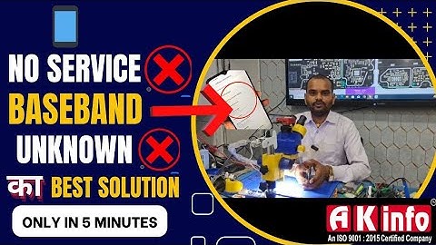 Any Android Phone Baseband unknown / No Service Problem Solution 📶❌️ Redmi 9A Baseband / No Service.