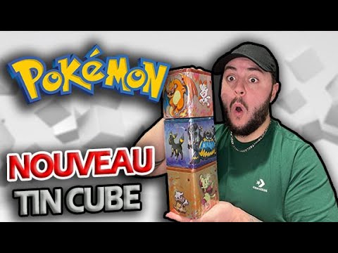 Stacking Tin Cube Combat - Tin Box Métal / Pokébox Pokémon