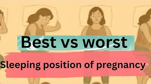 Best vs Worst Sleeping Position During Pregnancy |  #pregnancy #pregnancytips #sleepingposition 
