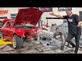 We shove a crate LS3 into my E36!