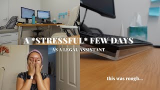 LEGAL ASSISTANT WORK VLOG | facing new challenges, overtime, and building confidence in myself