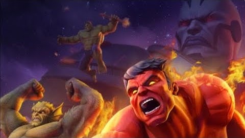 Marvel Strike Force - Red Hulk Scourge Event Node 8 Difficulty 5  (Scourge:107).1st Skill Node.