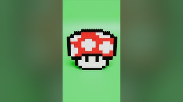 LEGO Mario Mushroom Build Animation #mario #nostalgia #legoart  #lego #legomario