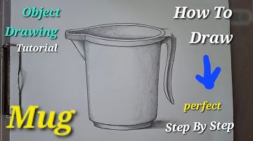 How To Draw Object Drawing  | Mug Drawing For Elementary, Intermediate Exam | Step by step |